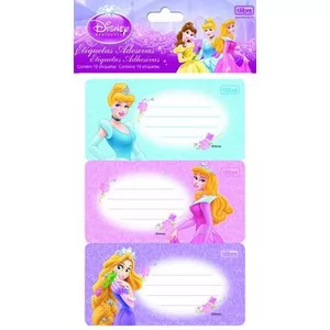 ETIQUETA ADESIVA ESCOLAR PRINCESAS TILIBRA