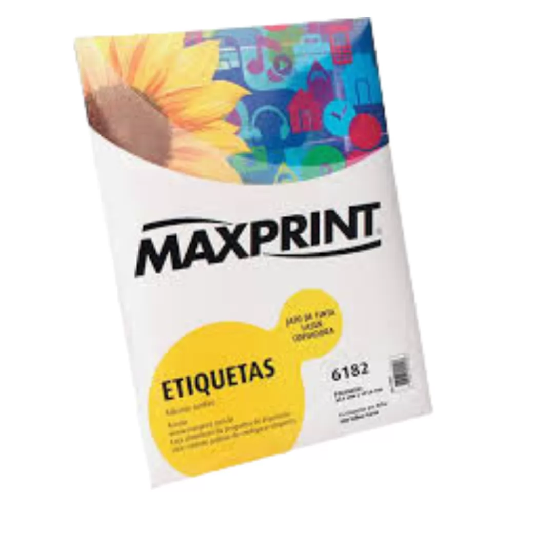 ETIQUETA MAXPRINT CARTA 6182 100 FL 33,9MMX101,6MM