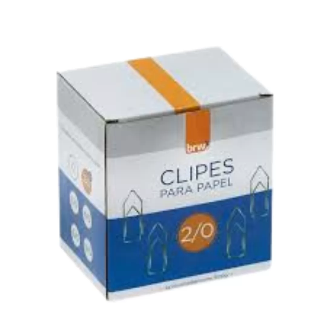 CLIPES PARA PAPEL 2/0 - CX C/ 500GR BRW