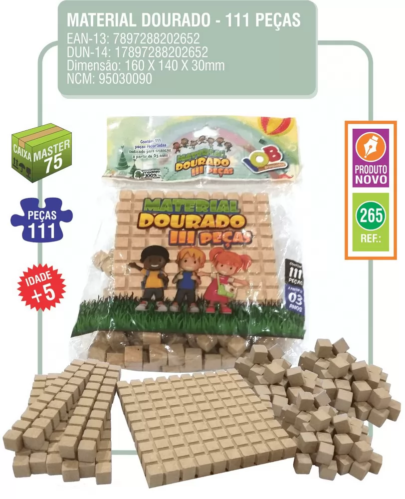 MATERIAL DOURADO 111 PEÇAS