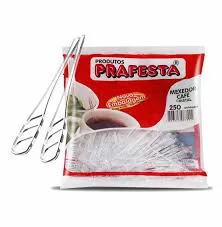 MEXEDOR PLÁSTICO CAFÉ CRISTAL C/250 UN 8,5CM