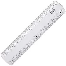 RÉGUA DE 15CM NEW LINE CRISTAL