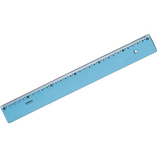RÉGUA DE 30CM NEW LINE AZUL