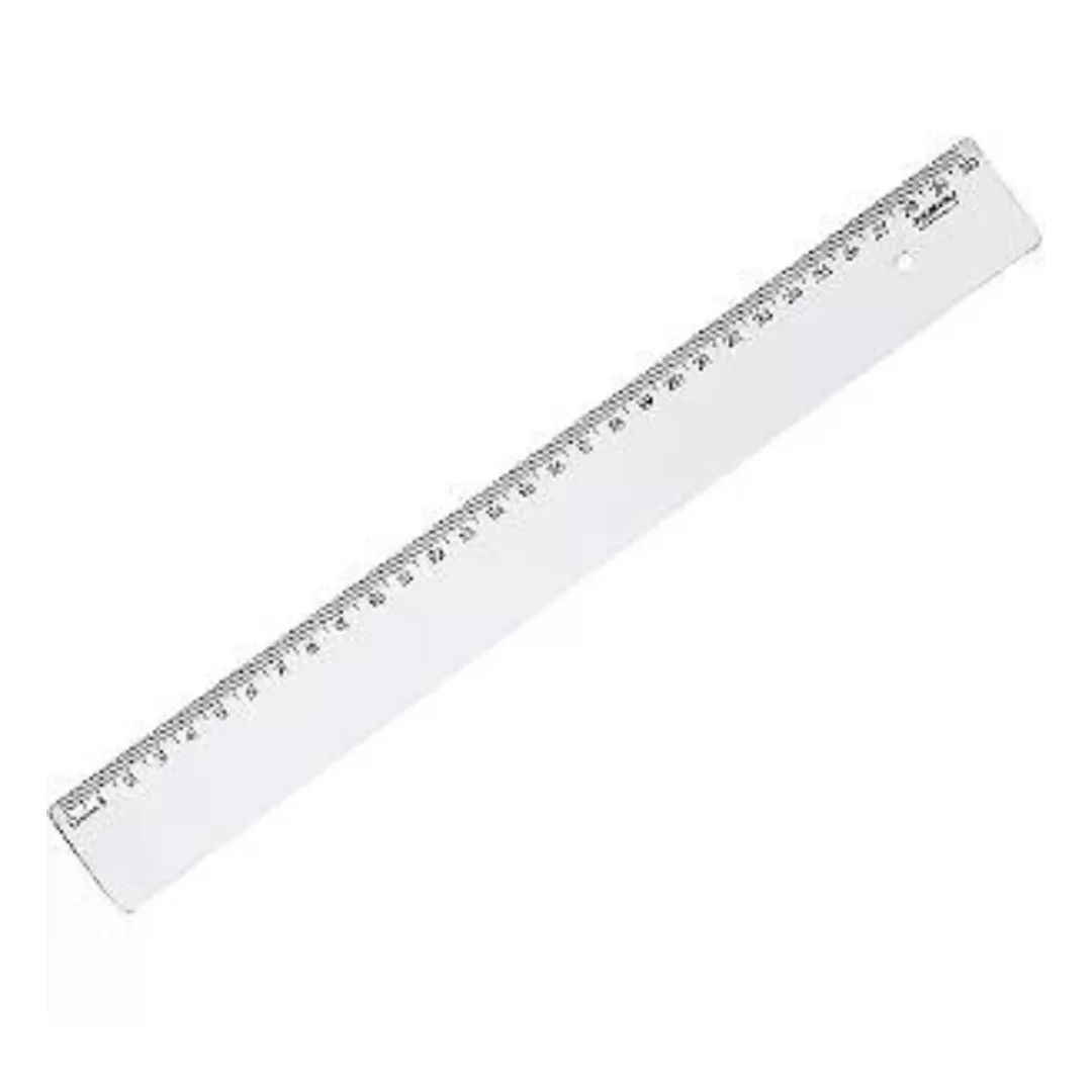 RÉGUA DE POLIESTIRENO SUPER 30CM.MAXCRIL