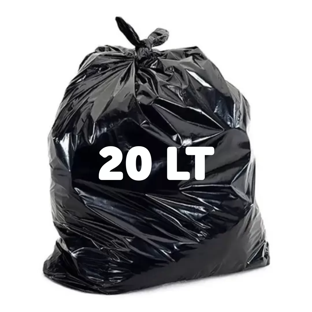 SACO DE LIXO TVP 20 L PRETO C/100 LEVE