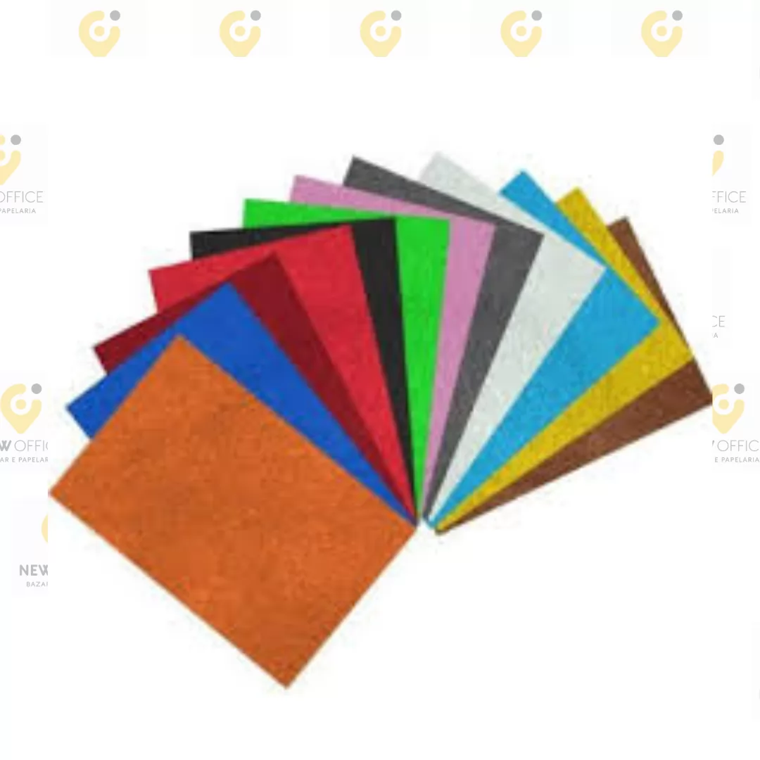 PAPEL CAMURÇA CORES VARIADAS 40CMX60CM