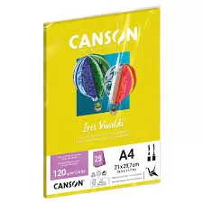PAPEL CANSON A4 120-180G AVULSO AMARELO CLARO