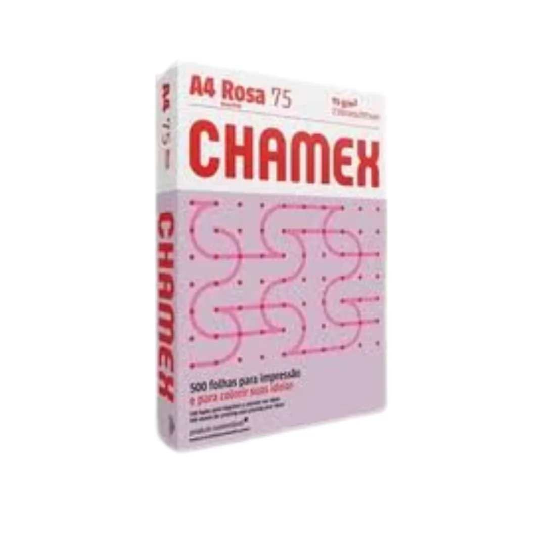 PAPEL CHAMEX A4 21CMX29,7CM 75G 500 FL COLORS ROSA