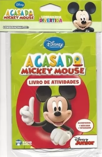 LIVRO A CASA DO MICKEY MOUSE - ATIVIDADE + MÁSCARA DO MICKEY MOUSE