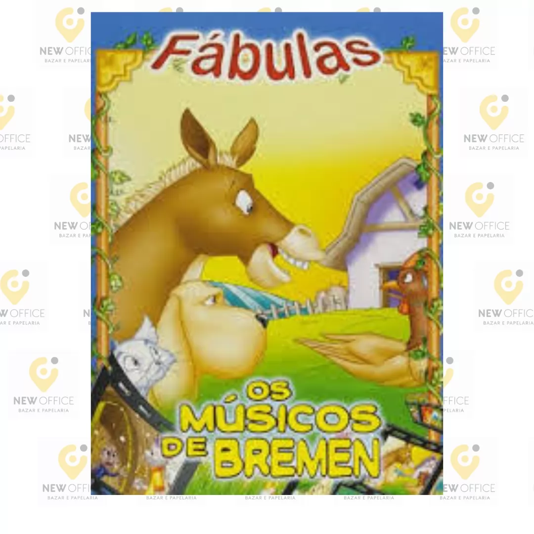 LIVRO INFANTIL FÁBULAS OS MÚSICOS DE BREMEN- BICHO ESPERTO