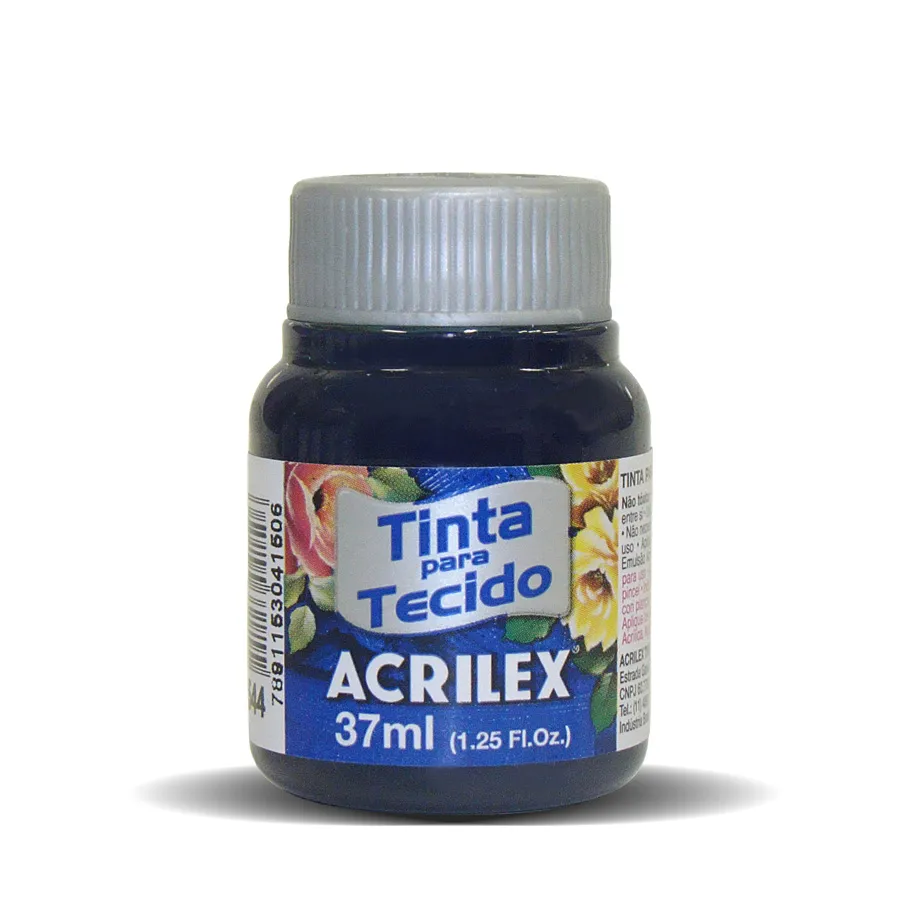 TINTA TECIDO AZUL MARINHO FOSCA 037ML - ACRILEX