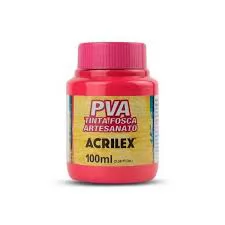 TINTA PVA FOSCA ARTESANATO ACRILEX 100ML ROSA ESCURO