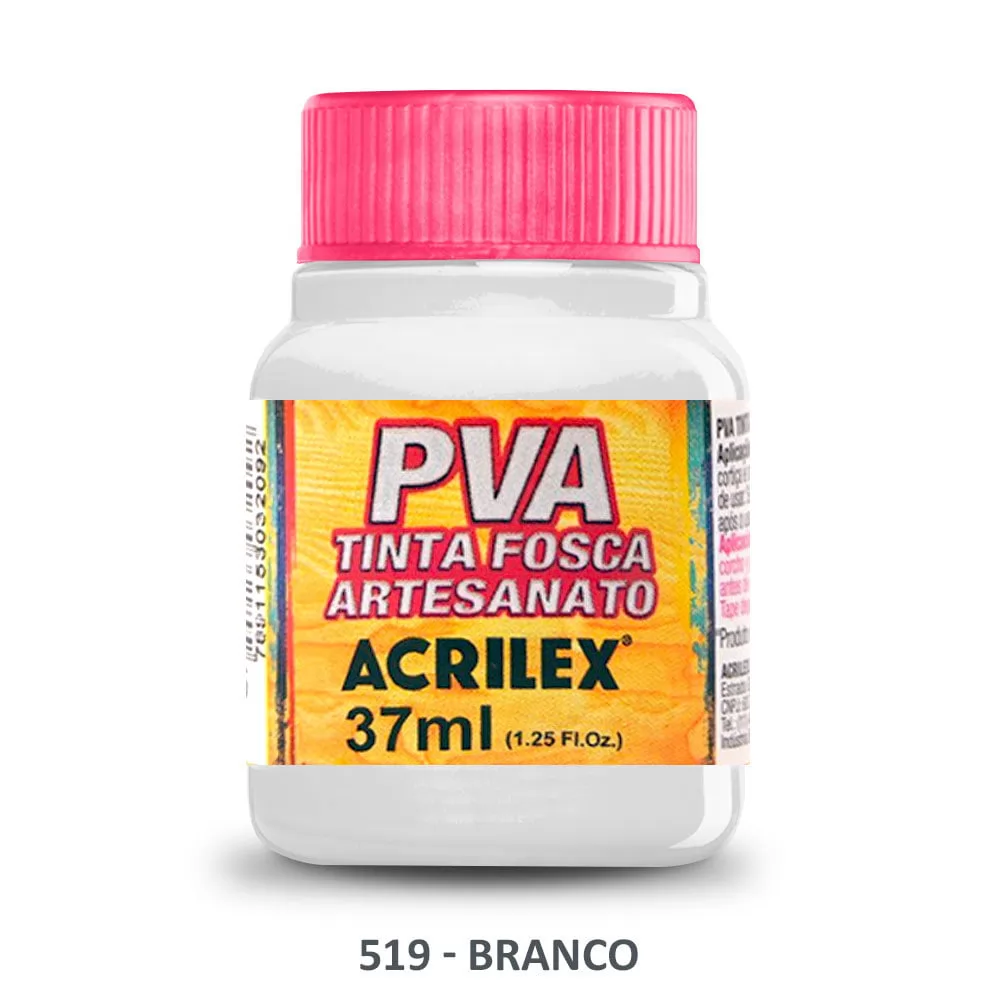 TINTA FOSCA PARA ARTESANATO BRANCO 37ML