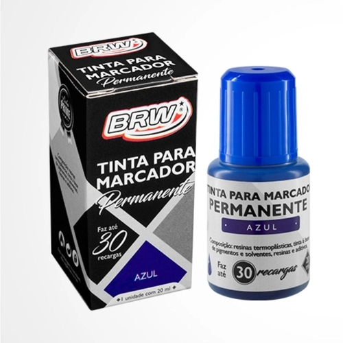 TINTA PARA MARCADOR PERMANENTE AZUL 20ML
