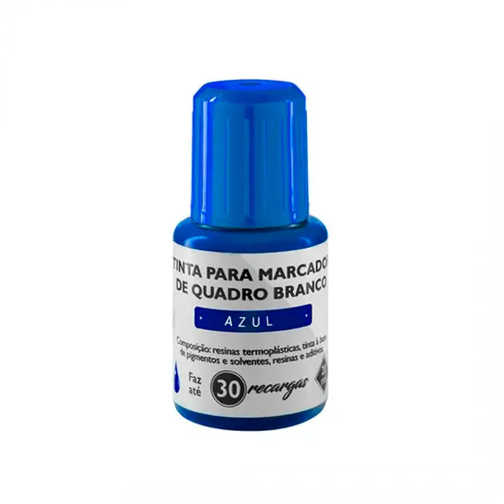 TINTA PARA MARCADOR QUADRO BRANCO AZUL