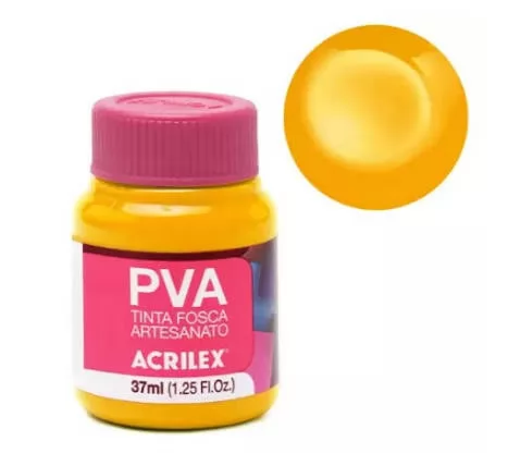 TINTA PVA AMARELO OURO 37ML - ACRILEX