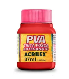 TINTA PVA VERMELHO FOGO 37ML  - ACRILEX