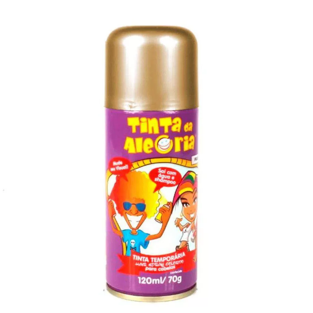 TINTA SPRAY PARA CABELO 120ML ALEGRIA DOURADA