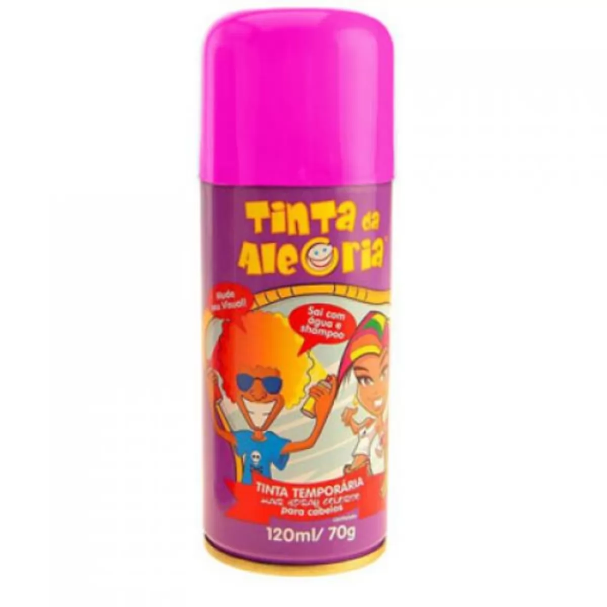 TINTA SPRAY PARA CABELO 120ML ROSA