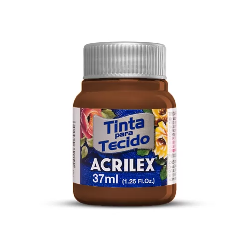 TINTA TECIDO FOSCA 37ML MARROM - ACRILEX