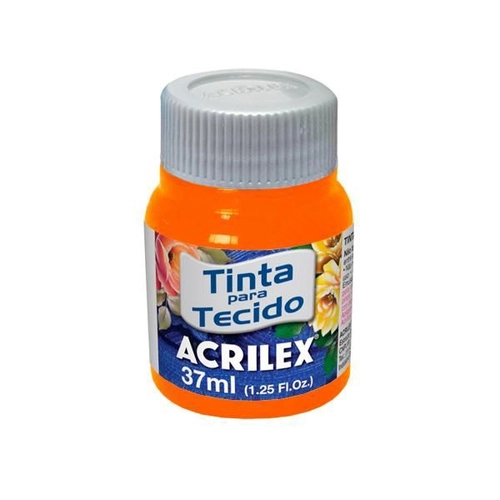 TINTA TECIDO FOSCA 37ML LARANJA - ACRILEX