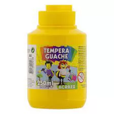 TINTA TEMPERA GUACHE AMARELO OURO 250ML