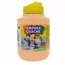 TINTA TEMPERA GUACHE AMARELO PELE 250ML