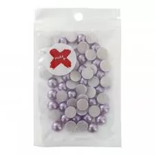 PEDRA DECORAÇÃO  - MEIA PEROLA 10MM - 17 GR - LILAS PEROLADO