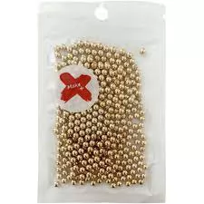 PEDRA DECORAÇÃO  - PEROLA 4MM - 17 GR - DOURADO