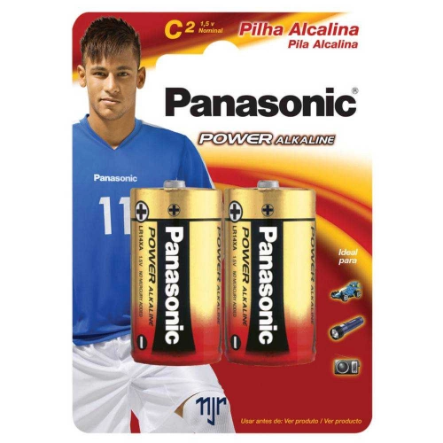 PILHA MEDIA ALCALINA 02 UN PANASONIC