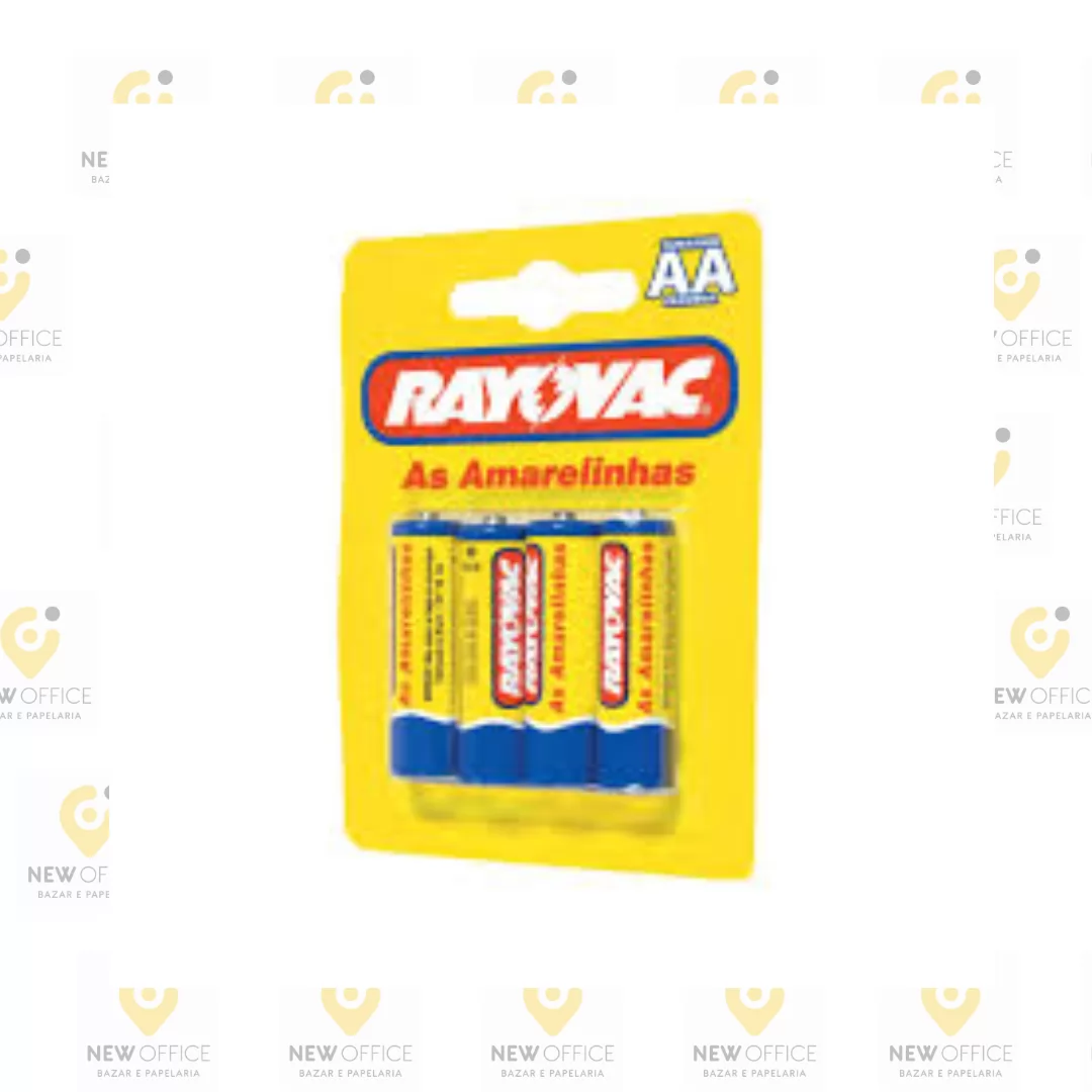 PILHA ZINCO PEQUENA AA  4 UNID. - RAYOVAC