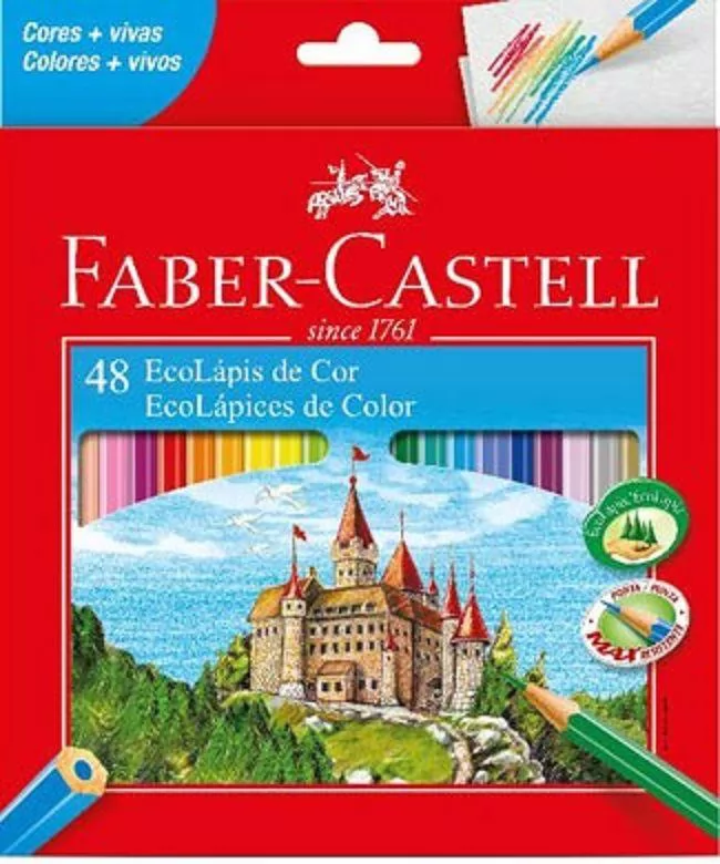 LÁPIS COR 48 CORES FABER CASTELL ECOLAPIS
