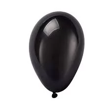 BALÃO 7 LISO PRETO C/50 - PIC PIC