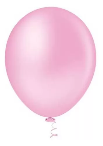 BALÃO LISO REDONDO GRAN FESTA 09 ROSA BABY