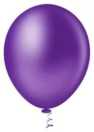 BALÃO LISO REDONDO GRANFESTA 09 VIOLETA