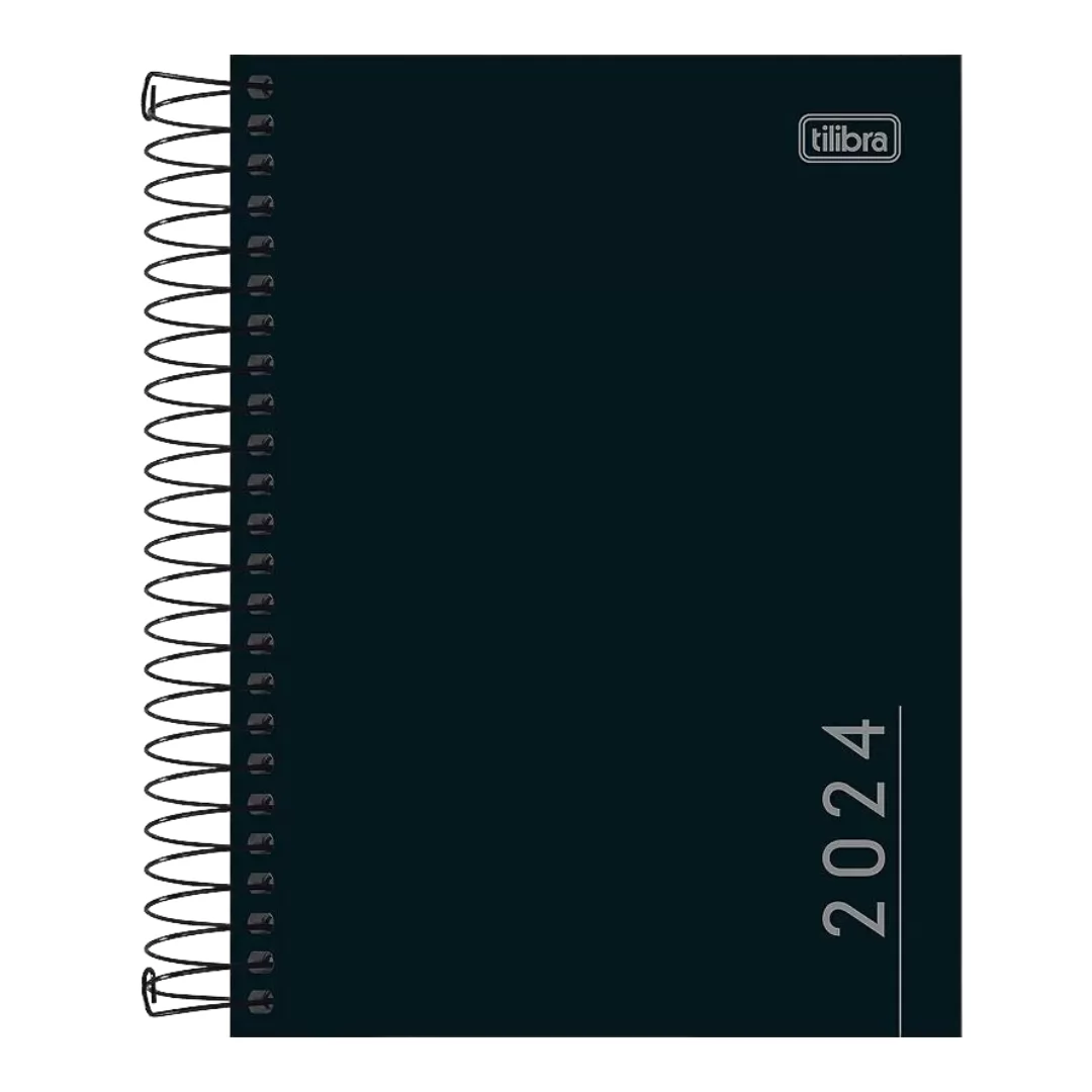 AGENDA PEPPER PRETA ESPIRAL CD 160FLS 2026 TILIBRA