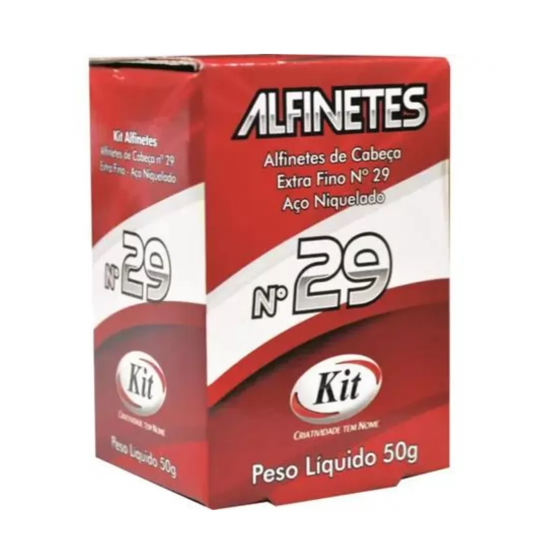 ALFINETE KIT CABECA 50GRS N.29 ACO UNID - KIT