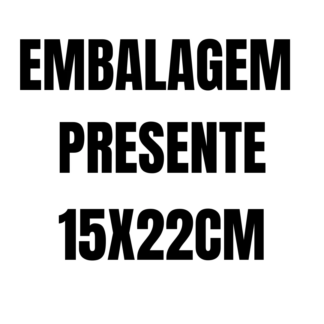 EMBALAGEM PARA PRESENTE UN 15CMX22CM