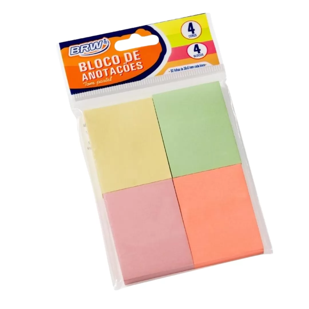 BLOCO DE ANOTAÇÕES AUTO-ADESIVOS 38X51MM