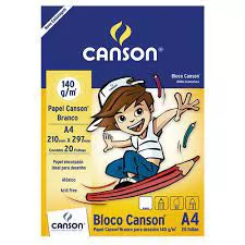 BLOCO ESCOLAR DESENHO A4 21CMX29,7CM 140G 20FL