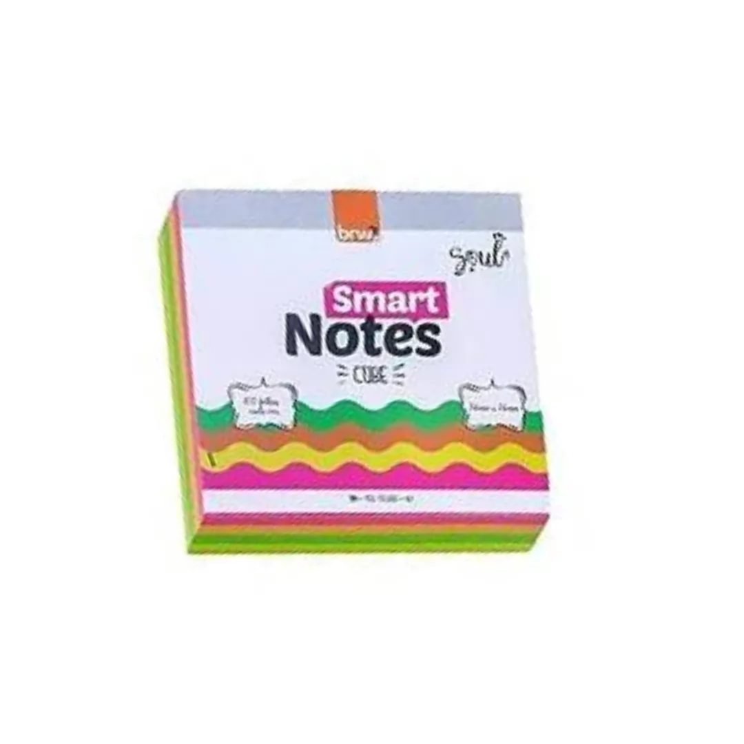 BLOCO SMART NOTES 50X50MM - COLORIDO NEON - 250FLS - 1 CUBO