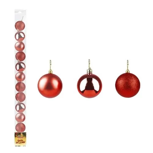 BOLA TB LISA 4CM 12PCS VERMELHO