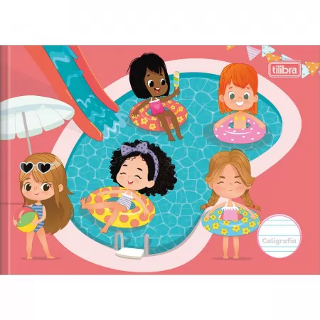 CADERNO BROCHURA CAPA DURA CALIGRAFIA 40F 200X140