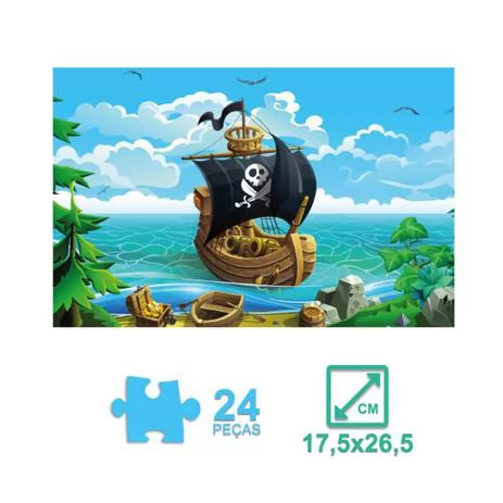QUEBRA CABEÇA NAVIO PIRATA INFANTIL