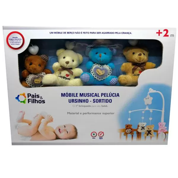 MOBILE MUSICAL PELUCIA URSINHO - MASCULINO