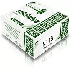 COLCHETE 15 CX CARTAO 72UN ACO METALICO