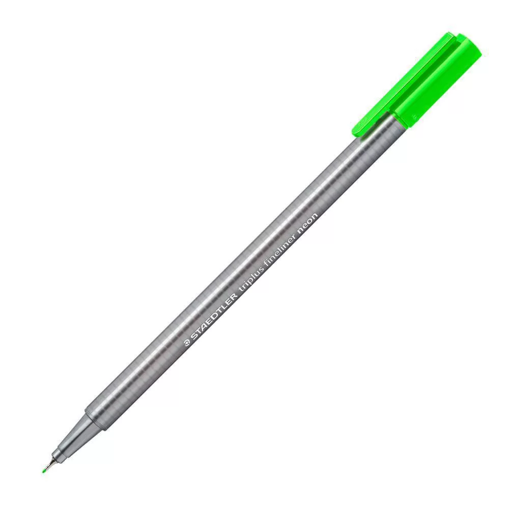 CANETA TRIPLUS VERDE NEON 0.3MM 334-501 STAEDTLER