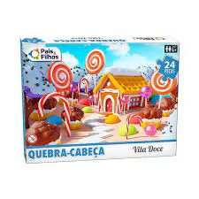 QUEBRA CABEÇA 24 PCS - VILA DOCE - PREMIUM