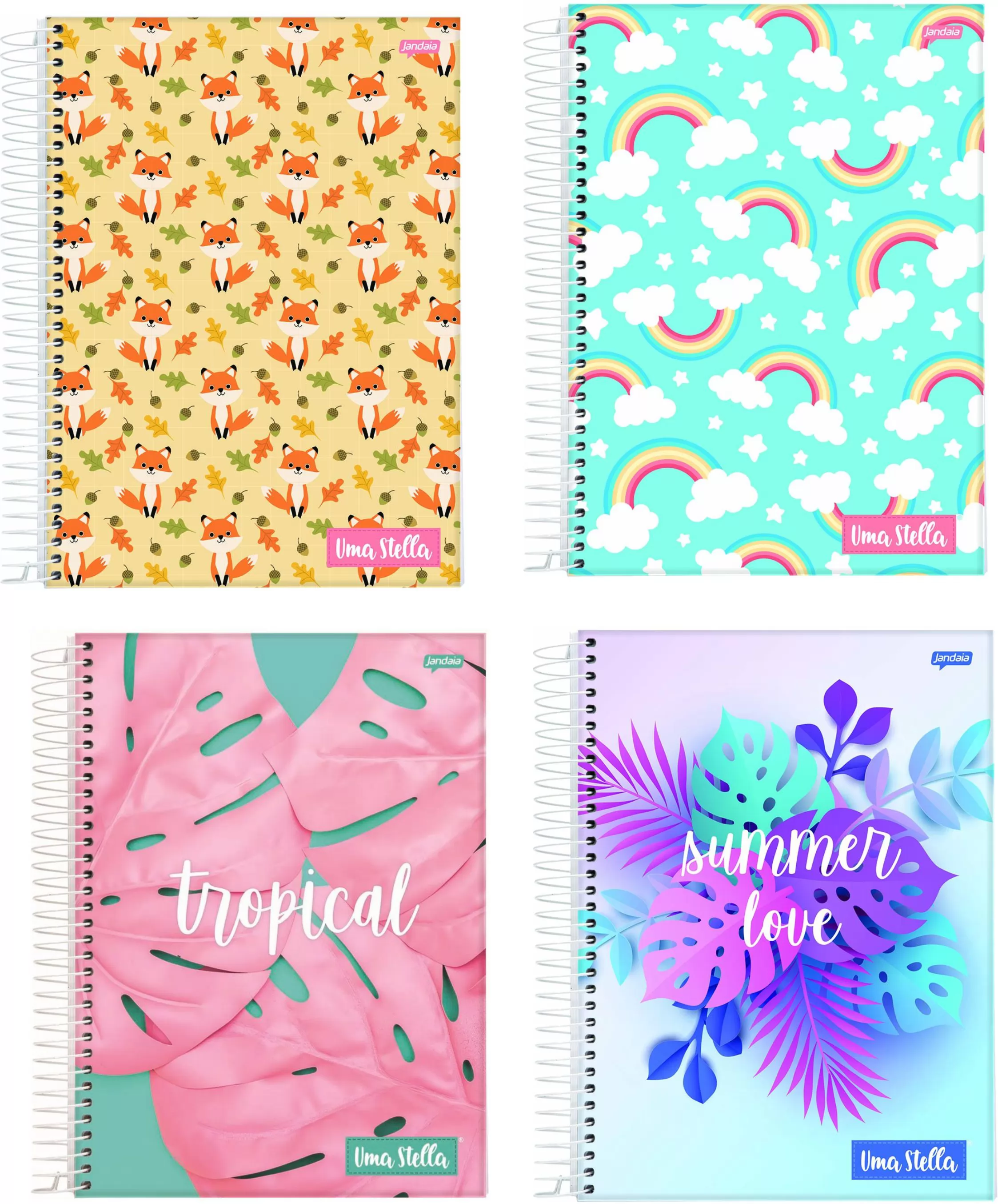 CADERNO STELLA 10M 160FLS- JANDAIA