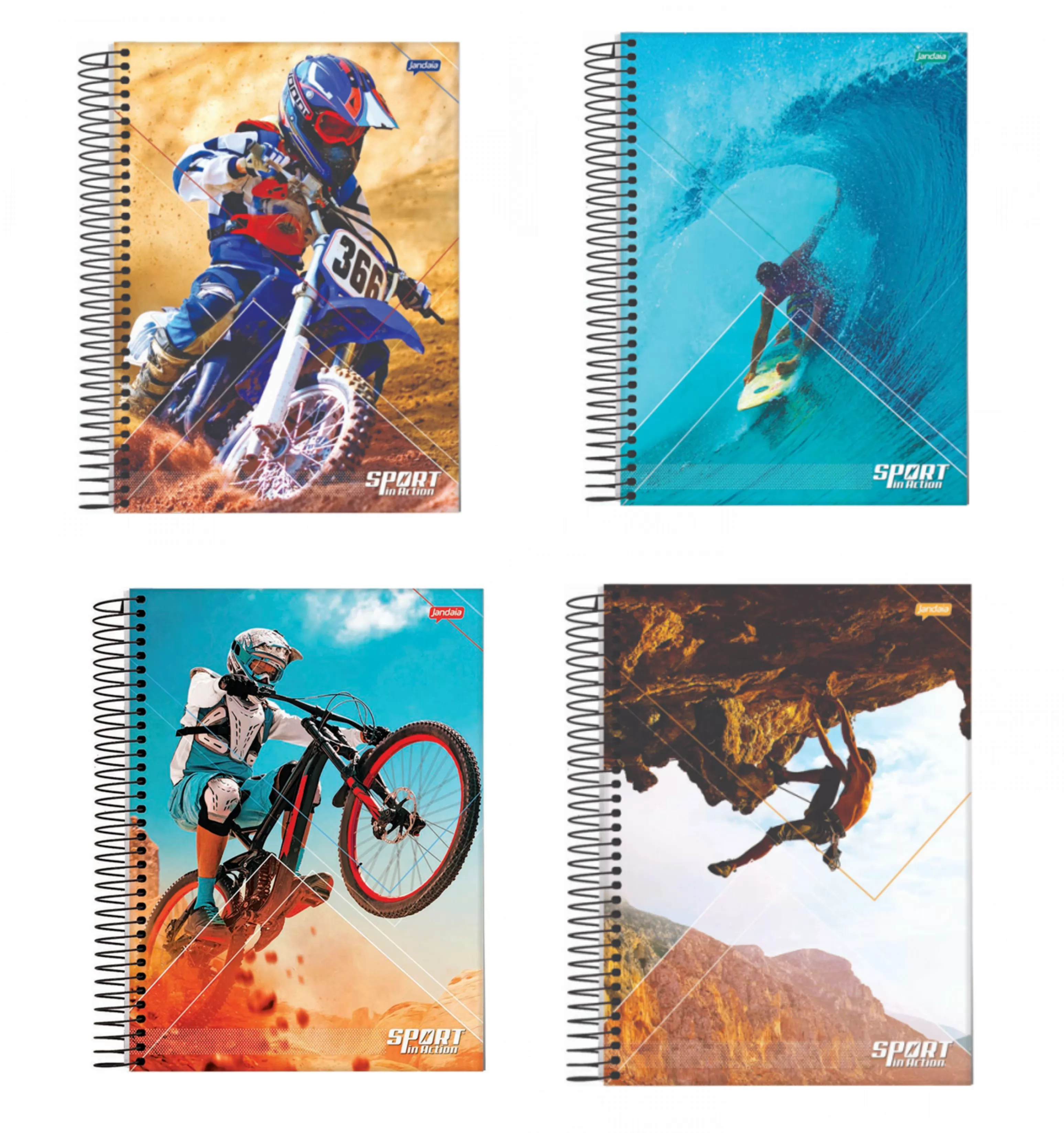 CADERNO SPORT 10M 160FLS  - JANDAIA